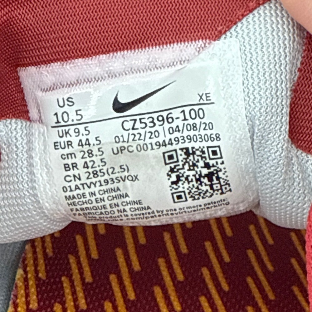 Nike Zoom Pegasus 37 USC Trojans Running Shoes Men's Size 10.5 CZ5396-100 - Picture 11 of 11